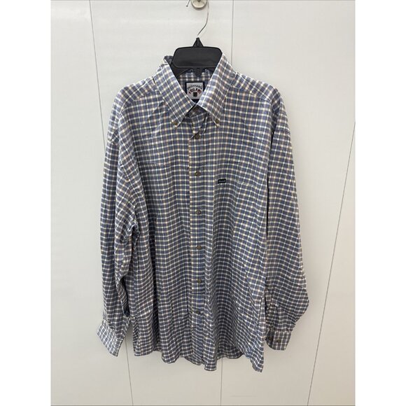 Façonnable Designed In France Men's Medium Multi Color Plaid Long Sleeve Shirt - Picture 1 of 11